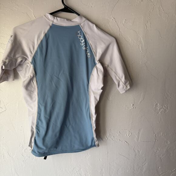 Body Glove Aura UV Shirt Large Blue White UPF 50 Sun Protection Swim Rash Guard - Picture 9 of 9
